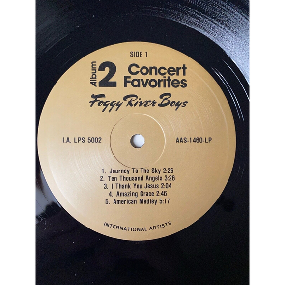 Foggy River Boys Concert Favorites Album 2 LP Autographed LPS-5002 EX - Picture 5 of 7